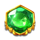 gods vs warriors green symbol icon