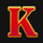 gold express k letter symbol icon