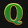 gold express q letter symbol icon