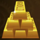 gold factory ingots symbol icon