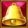 gold gold gold hold and win bell symbol icon