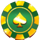 gold gold gold hold and win spade symbol icon
