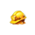 gold madness helmet symbol icon