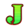 gold mine fortune j symbol icon