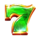 gold mint 7s deluxe green seven symbol icon