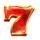 gold mint 7s deluxe red seven symbol icon