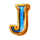 gold nugget rush hold and win j symbol icon