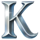 gold oceanica hold and win k symbol icon