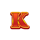 gold of diwali hold and win k symbol icon
