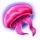 gold of sirens red jellyfish symbol icon
