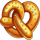 gold oktoberfest pretzel symbol icon
