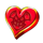 gold riches heart symbol icon