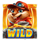 gold rush trio red wild symbol icon