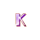gold star k symbol icon