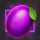 gold strike jackpot king plum symbol icon