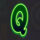 gold strike jackpot king q symbol icon