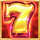 gold strike jackpot king seven symbol icon