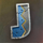 gold trail j symbol icon