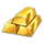 gold trio 10000 gold bars symbol icon