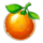 gold trio 10000 orange fruit symbol icon