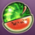 golden 7 classic melon symbol icon