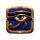 golden asp of fortune eye symbol icon