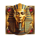 golden asp of fortune mask symbol icon
