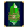 golden avalon hold and win green crystal symbol icon