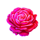 golden beauty rose flower symbol icon
