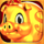 golden blessings pig symbol icon