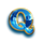 golden catch q symbol icon