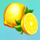 golden chance powerpoints lemon symbol icon