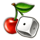 golden crown extreme dice cherry symbol icon