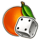 golden crown extreme dice orange symbol icon