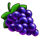 golden crown halloween purple grapes symbol icon