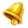 golden diamonds 5 extreme bell symbol icon