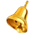 golden dollars golden cash bell symbol icon