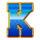 golden eagle k symbol icon