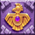 golden empire purple totem symbol icon