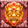 golden empire red totem symbol icon