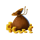 golden gallina money symbol icon