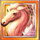 golden goddess horse symbol icon