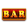 golden joker coins hold and win bar symbol icon