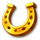 golden joker coins hold and win horseshoe symbol icon