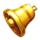 golden joker plus bell symbol icon