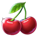 golden joker plus cherry symbol icon