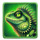 golden kiwi chameleon symbol icon