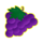 golden lemon grape symbol icon