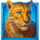 golden lion wheel of fortune leopard symbol icon