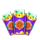 golden mouse envelope symbol icon